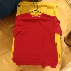 Red Nike Dri-FIT t-shirt
